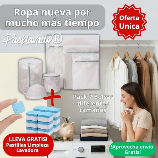 Juego de 7 Bolsas para lavar ropa