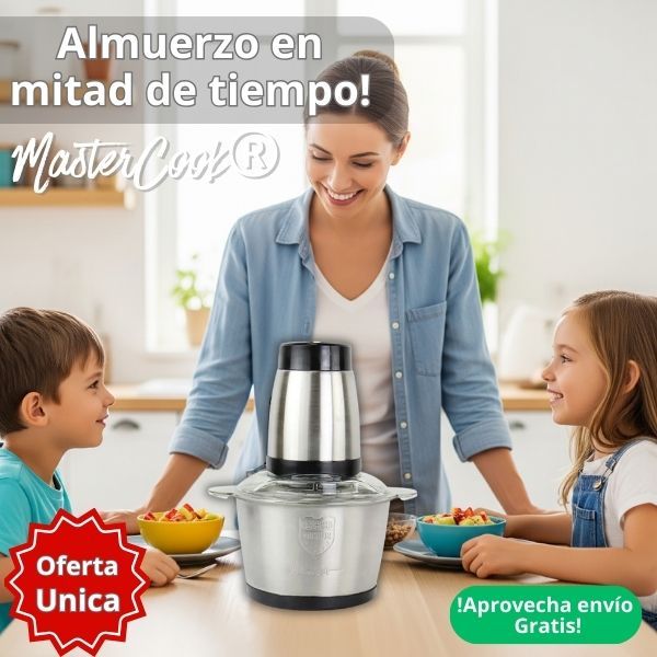 Picadora Electrica Inox. 2L -MasterCook