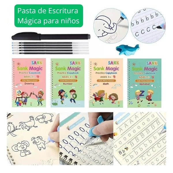 Set Cuadernos Mágicos Caligrafia - Del estrés al orgullo en cada trazo