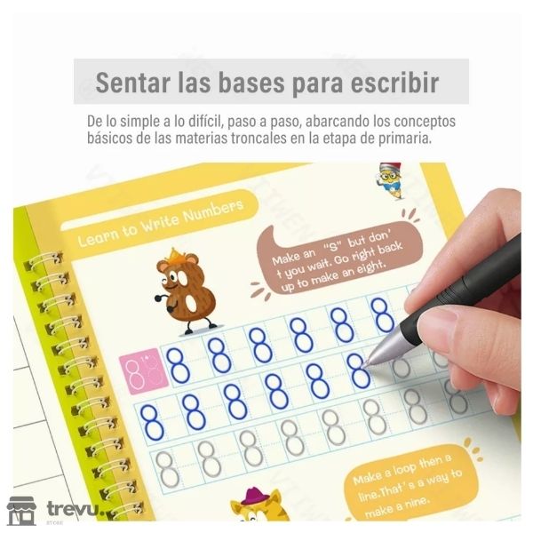 Set Cuadernos Mágicos Caligrafia - Del estrés al orgullo en cada trazo