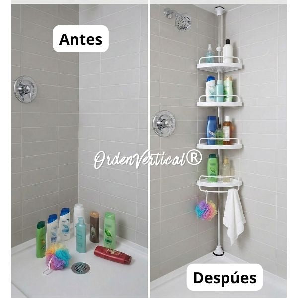 Esquinero Ducha Ajustable - OrdenVertical®