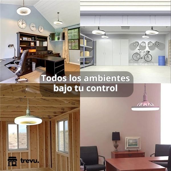 Ventilador De Techo Con Luz Mando