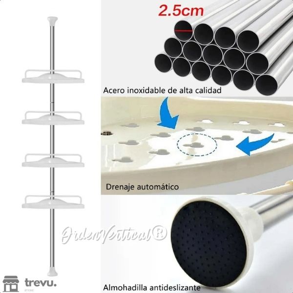 Esquinero Ducha Ajustable - OrdenVertical®