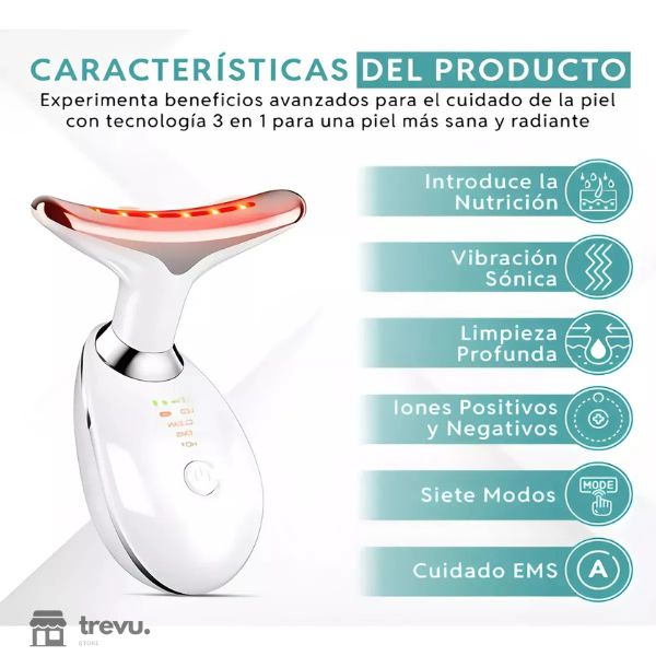 Masajeador Facial Led Antiedad