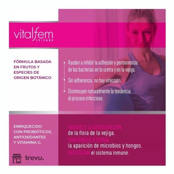 Capsulas Vitalfem Salud Urinaria Femenina