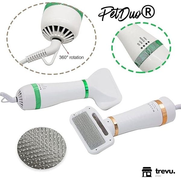 Cepillo y Secador De Mascotas 2 En 1