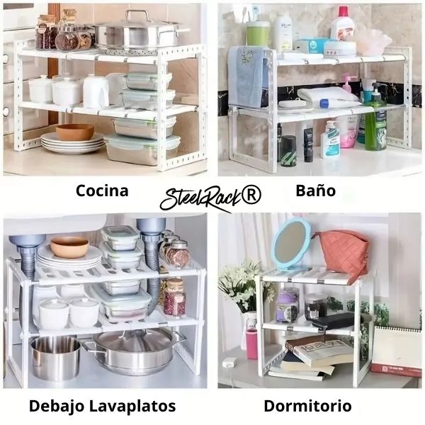 Organizador de Acero Inoxidable - STEELRACK®