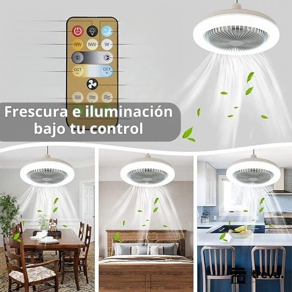 Ventilador De Techo Con Luz Mando